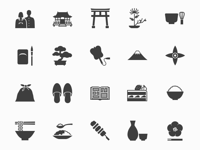 日本の風習を伝える100のアイコン Part3 Rimbird Jaypeg