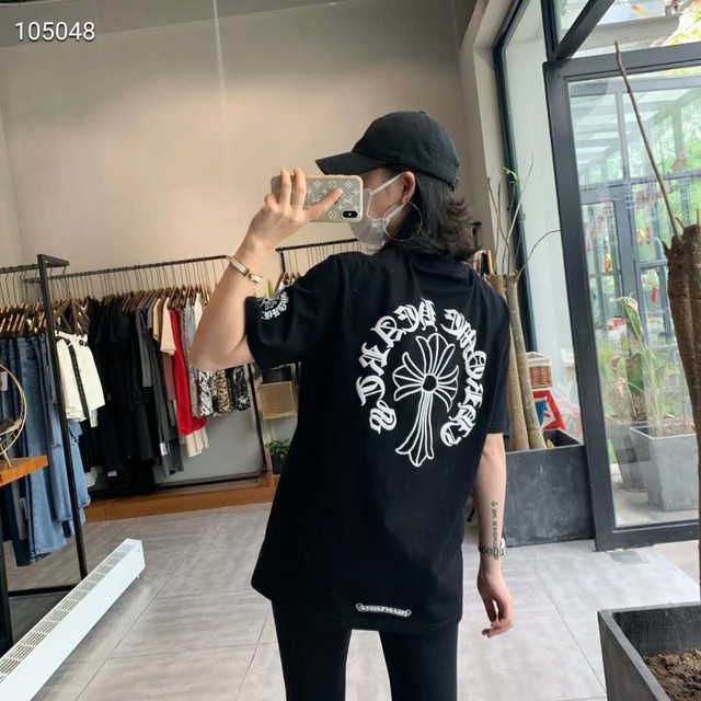 Chrome Hearts クロムハーツ Tシャツ 半袖 メンズ レディース 刺繍ロゴ